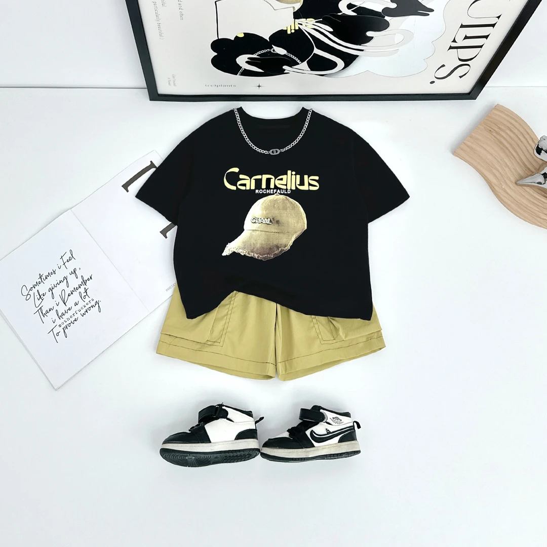 儿童夏装套装夏季2025新款男童短袖两件套 DMC7783 悠悠童话童装