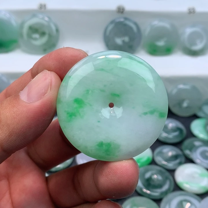 颈饰未镶嵌翡翠缅甸天然A货翡翠42.3-7.4