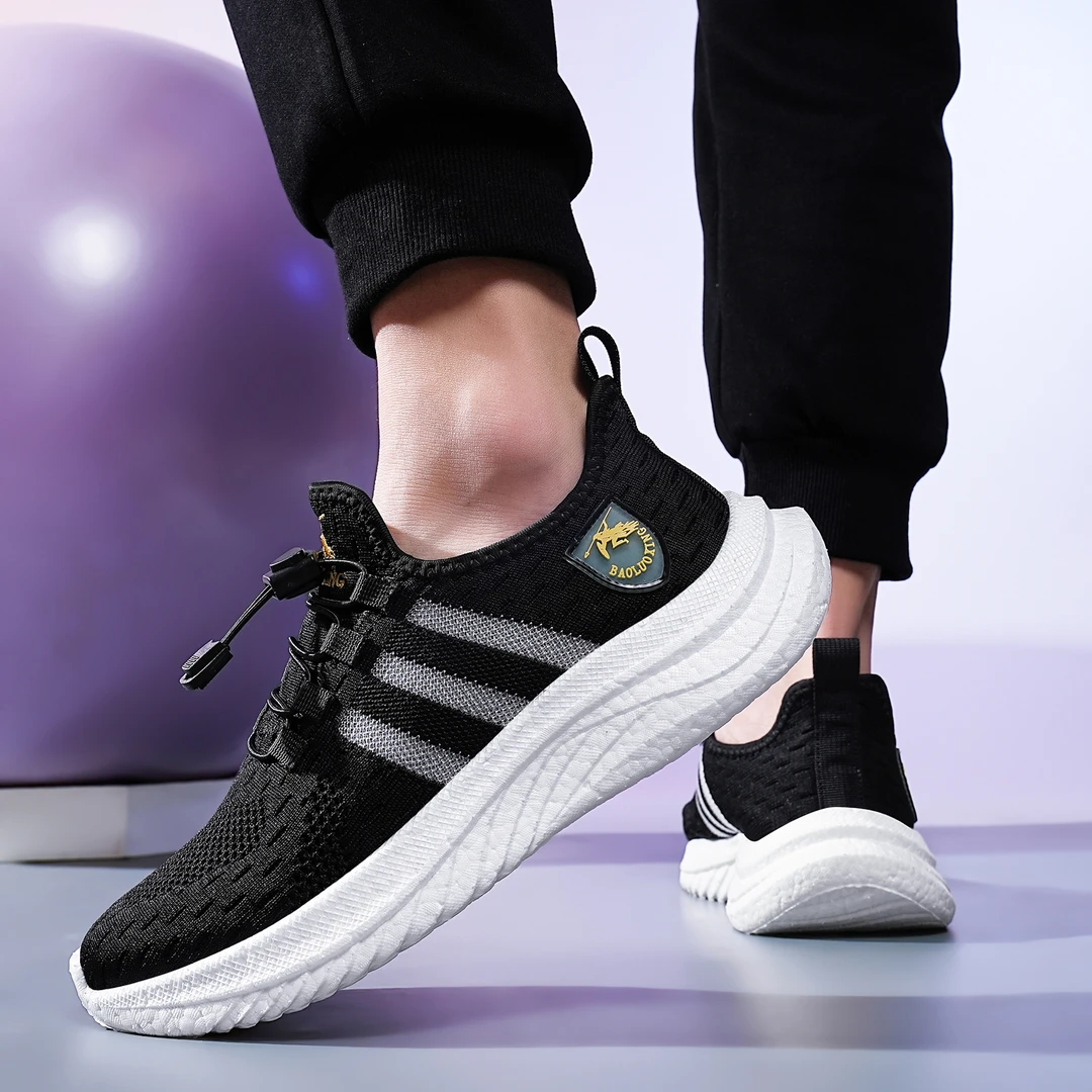 男女透气高弹飞织运动休闲鞋跑步鞋 25888