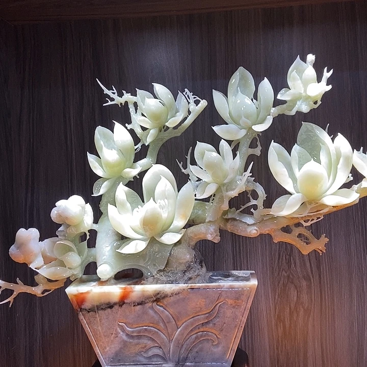 蛇纹石玉（覆膜）合金珠宝奇石