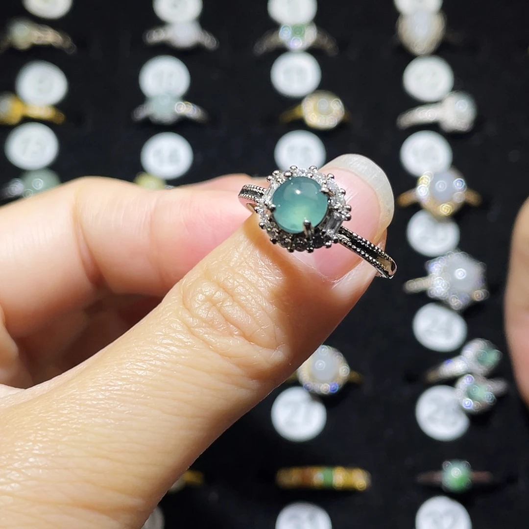 翡翠未镶嵌戒指戒指