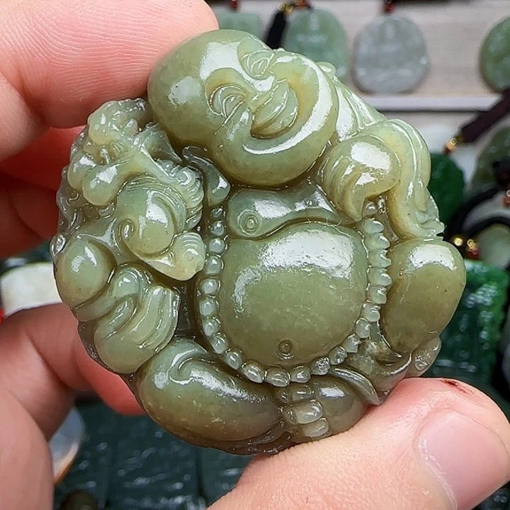 和田玉未镶嵌颈饰