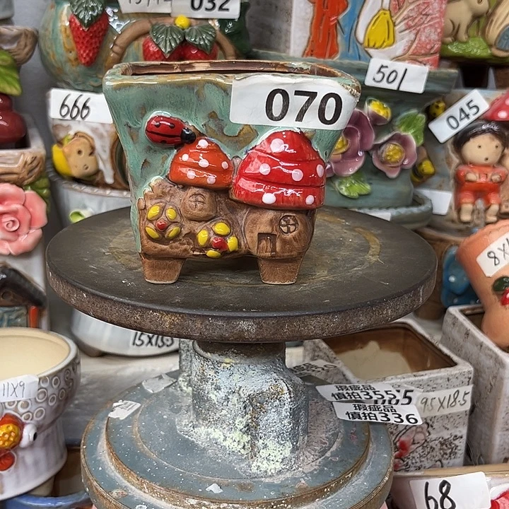 粗陶材质多肉花盆