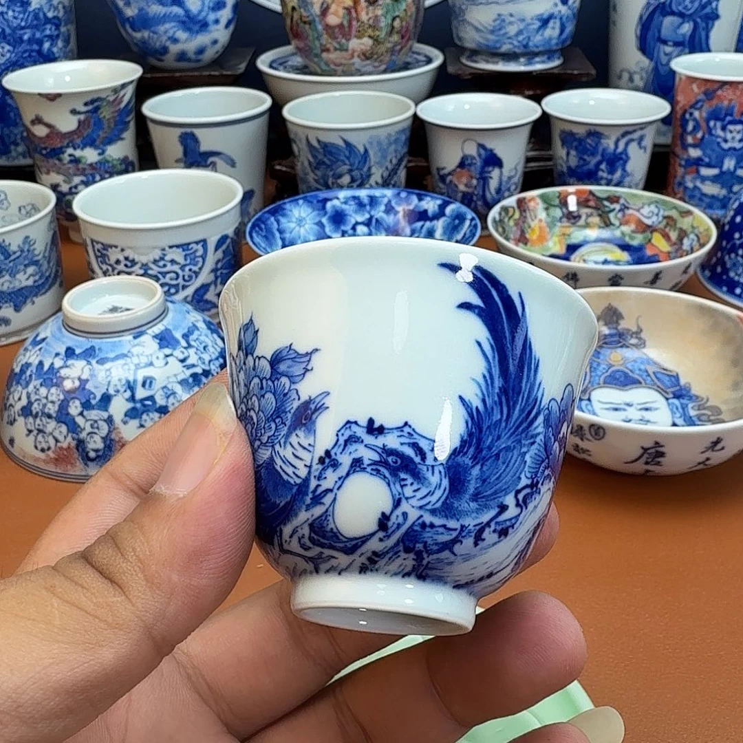 摆件一****海景德镇全手工手绘陶瓷