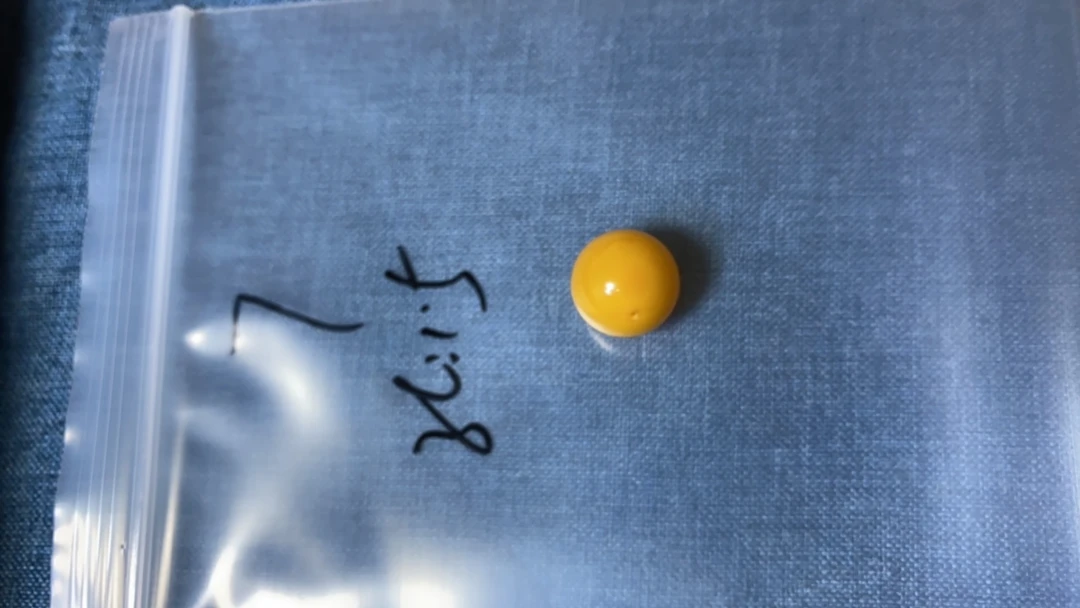 天然蜜蜡鸡油黄15.2圆珠