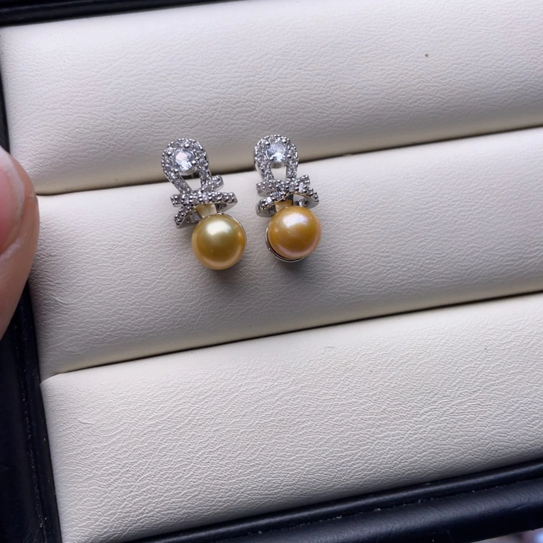 淡水珍珠未镶嵌耳饰