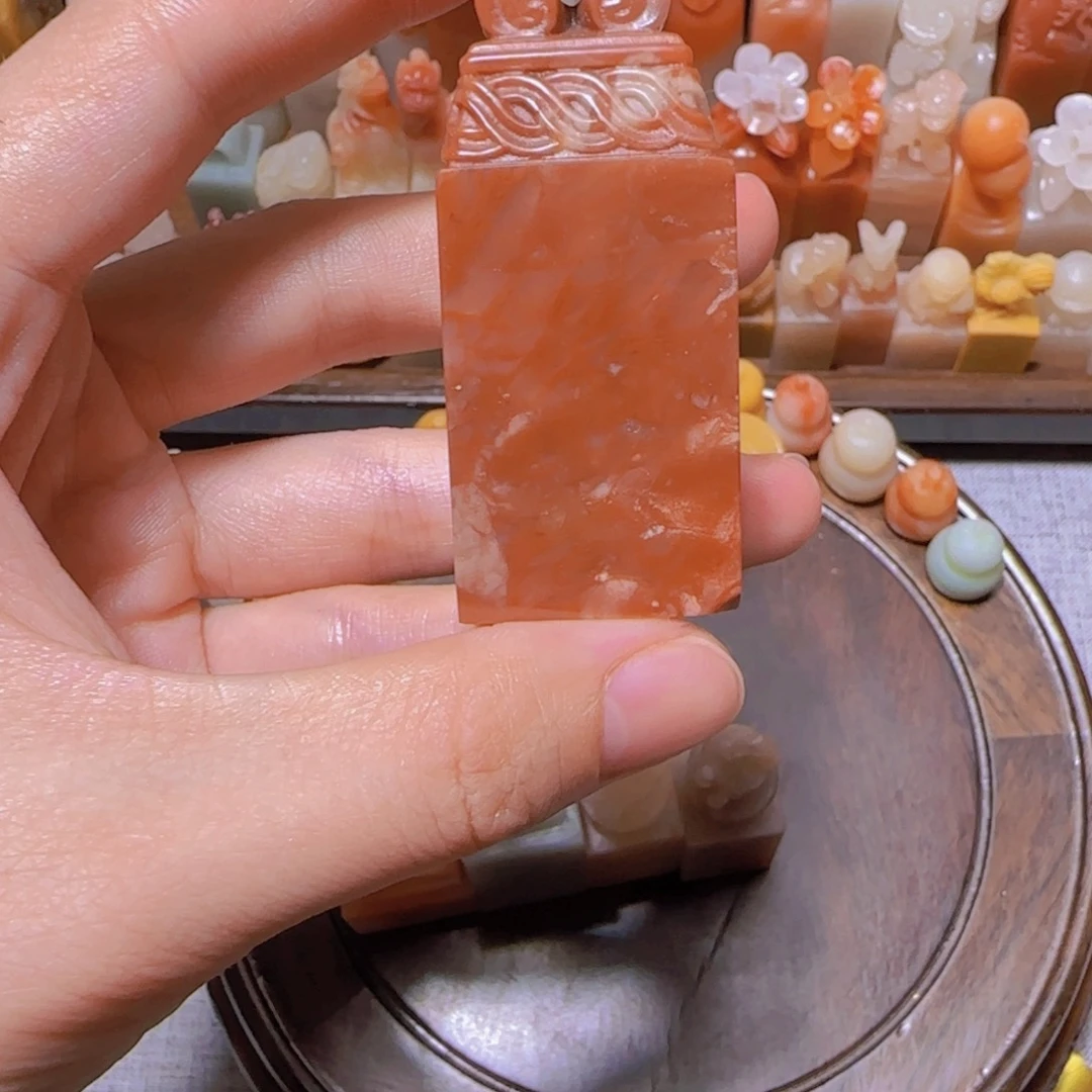 靠***，寿山石印石篆刻作品