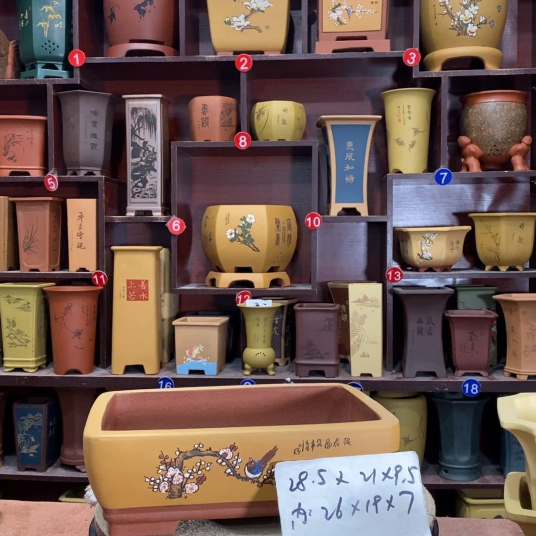 紫砂艺术紫砂花盆