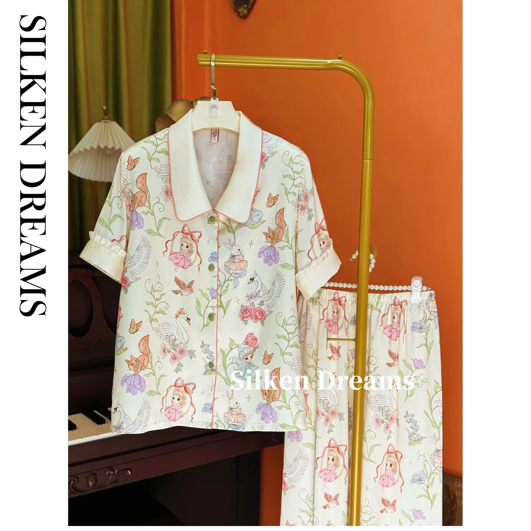 【春日絮语｜花影轻喃】夏季可爱时尚潮流可外穿睡衣家居服套装7