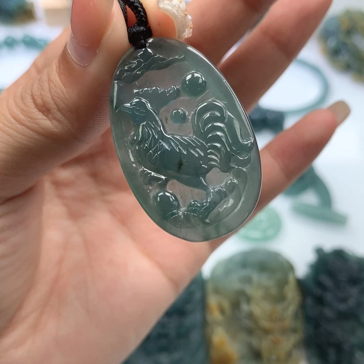 颈饰未镶嵌翡翠天然翡翠