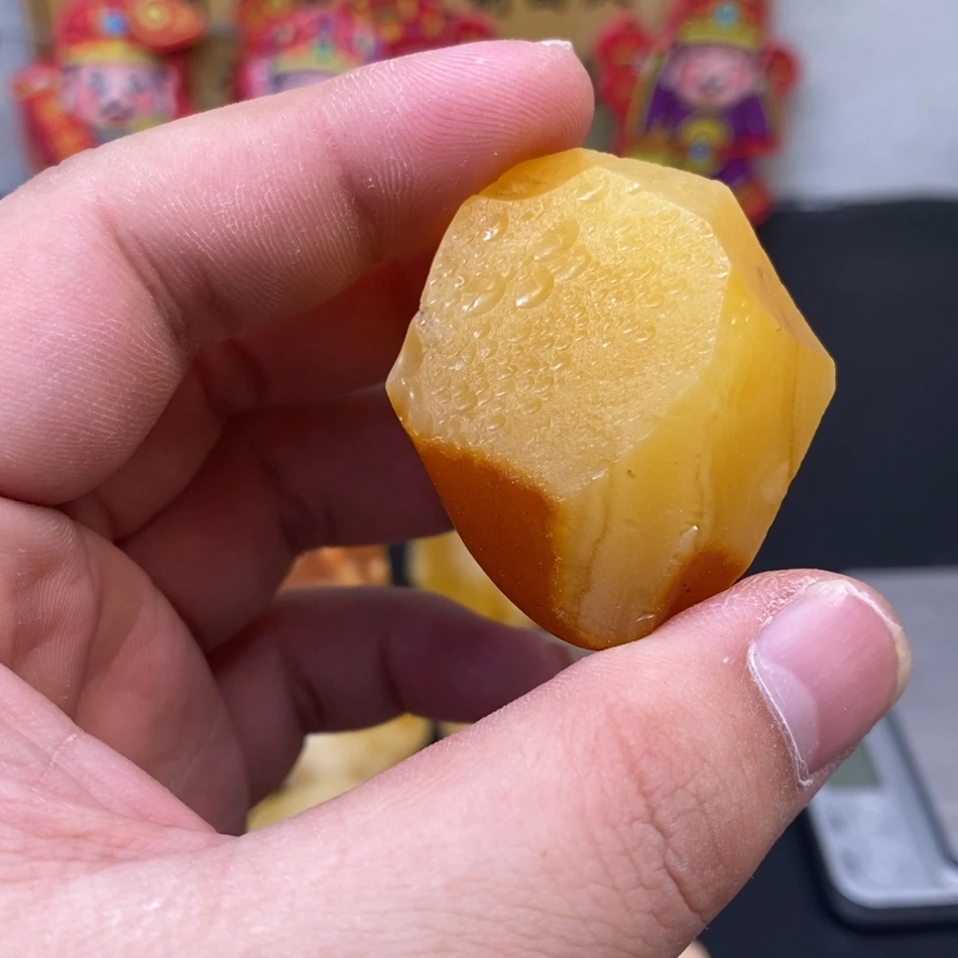 定制琥珀未镶嵌嘟**娃天然蜜蜡原石加工不退不换