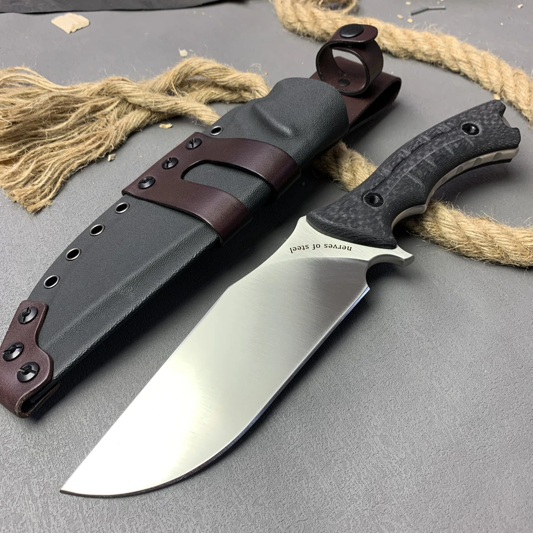 摧城-天工DC53钢战术把玩水果小刀手工多