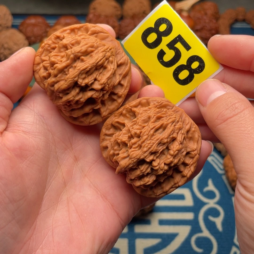 吊坠文玩核桃46粗筋虎头858号