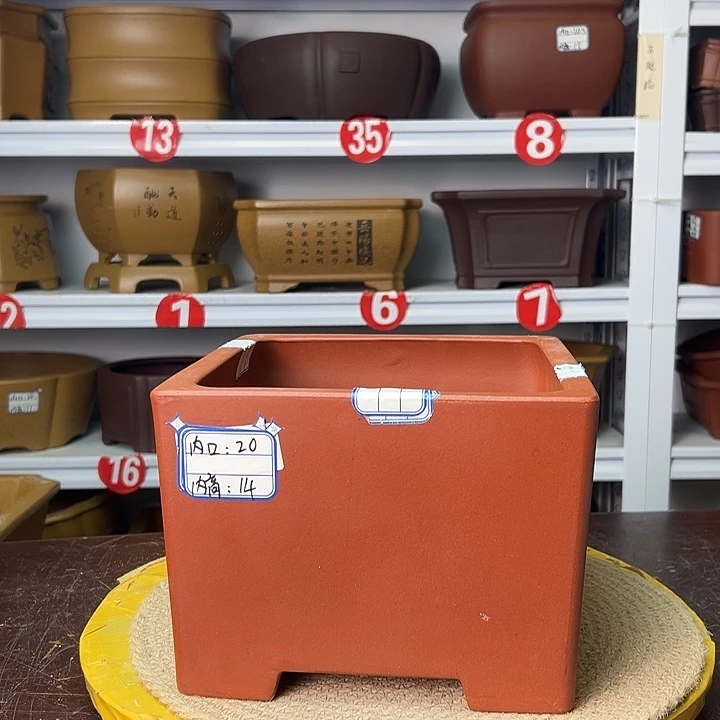 紫砂花盆你在一起