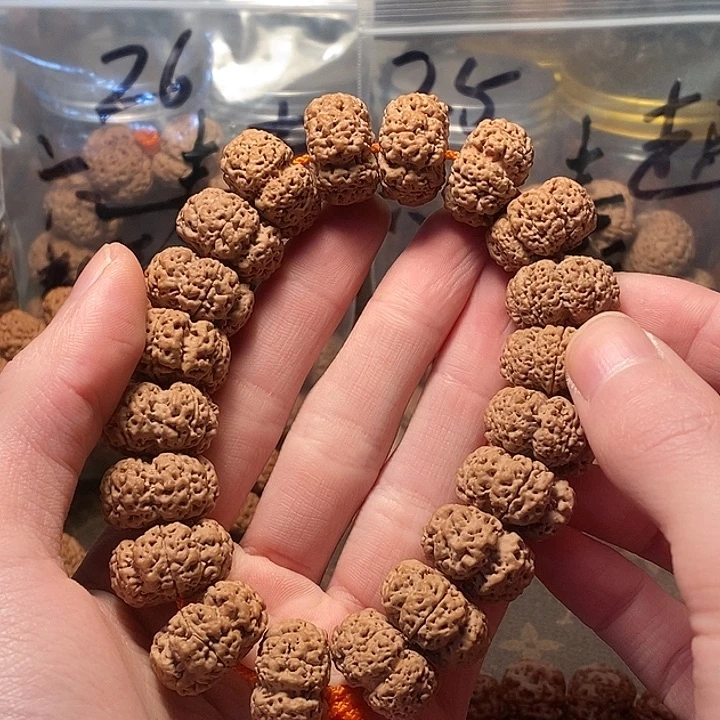 奥***奥金刚菩提手串21龙牙纽扣定制