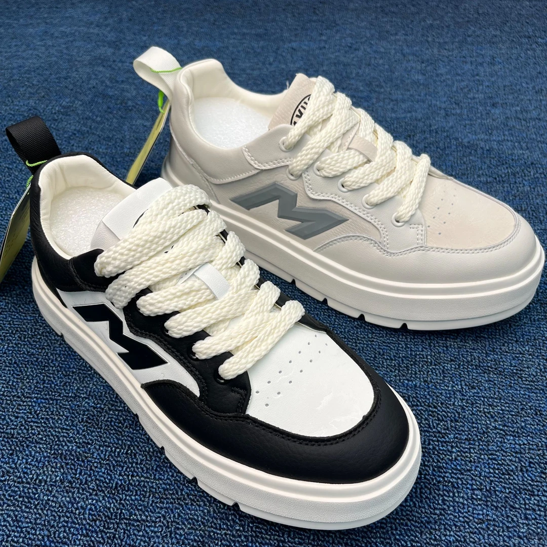 LL95170（运动码）设计师款2025男士厚底休闲鞋轻便板鞋潮流男鞋