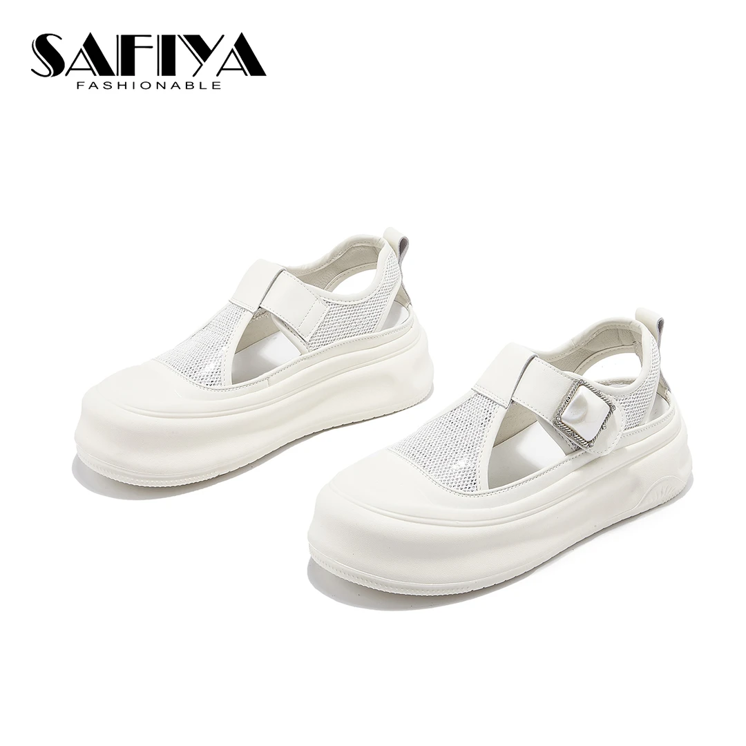 索菲娅夏季新镂空透气舒适休闲鞋女SF42111D09