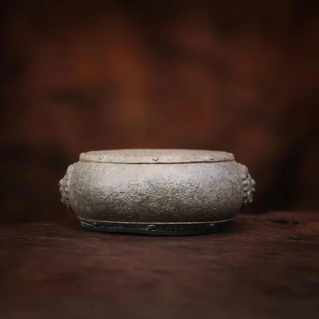 【福器】狮面壶承直径15cm（本0536）