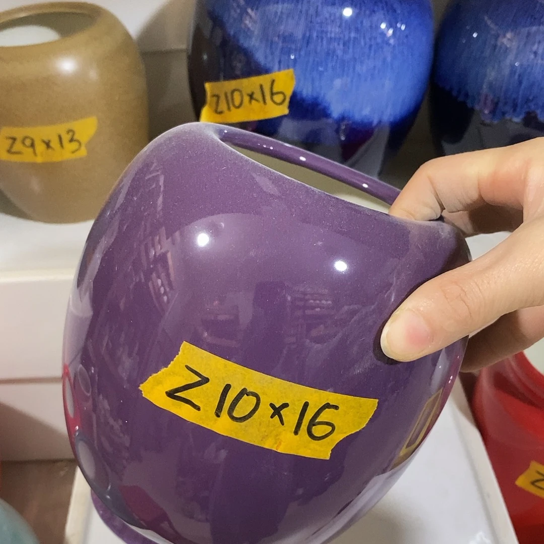 杯子水培陶盆无孔 瑕疵介意勿拍