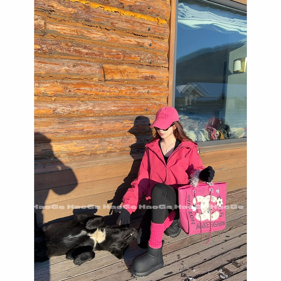 浩哥严选●甜酷冲锋衣HGD5YRF5266A羽绒服预加厚秋冬户外保暖设计