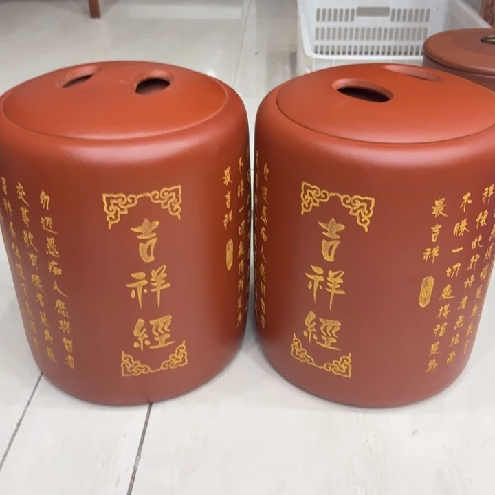 提***风茶叶罐紫砂两个罐子