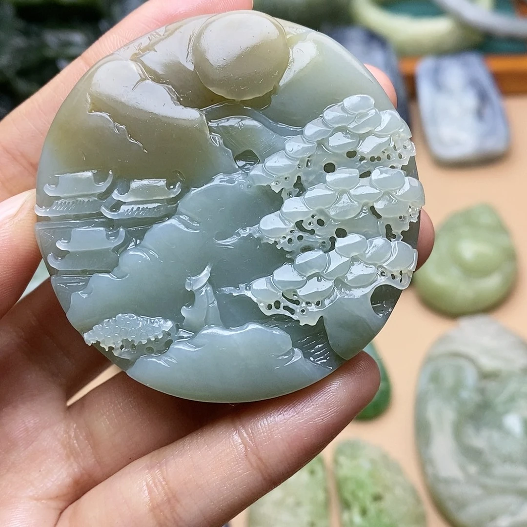 和田玉和田玉未镶嵌闲**步