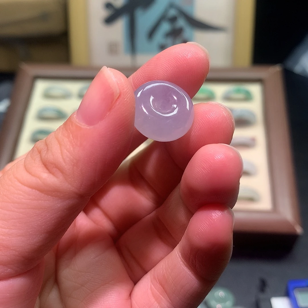 翡翠裸石天然翡翠A货扣子