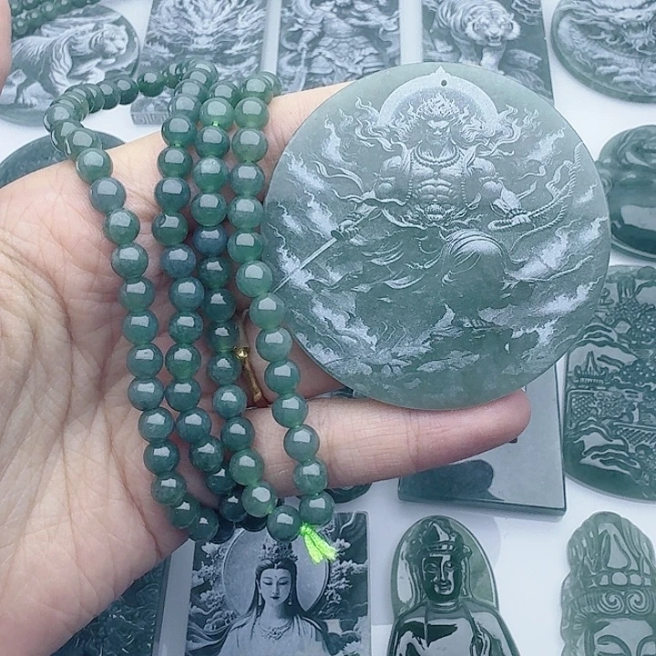 翡翠未镶嵌颈饰多样性发货天然A货翡翠