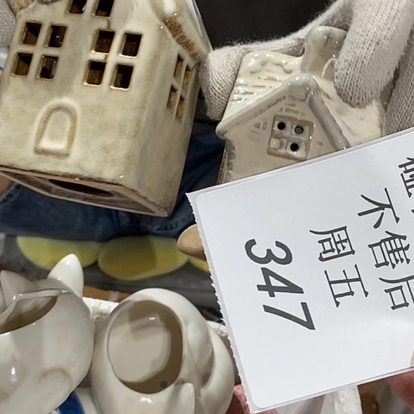 【闪购商品】摆件荷*陶瓷摆件瑕疵特卖