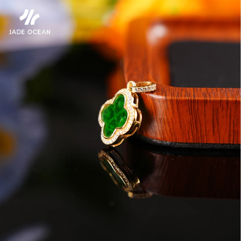 【JADE OCEAN】天然翡翠a级吊坠珠宝轻奢时尚百搭小众饰品节日礼物