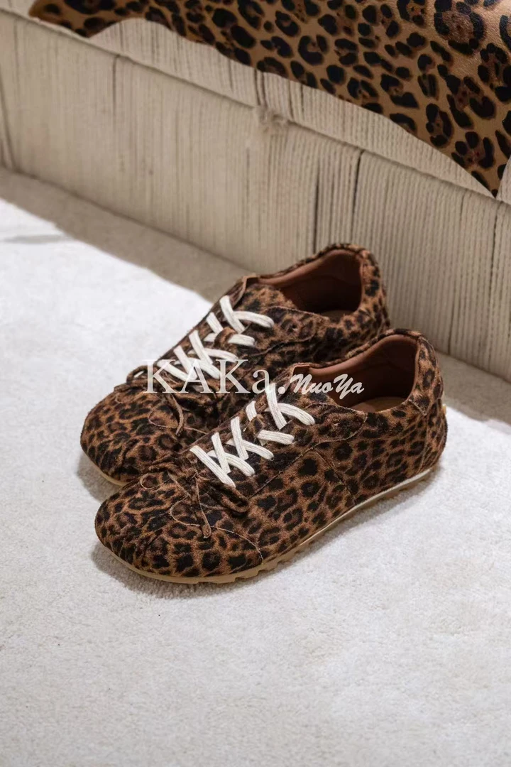 KAKANUOYA/卡卡诺亚 2421 豹纹防滑休闲舒适百搭时尚平底单鞋