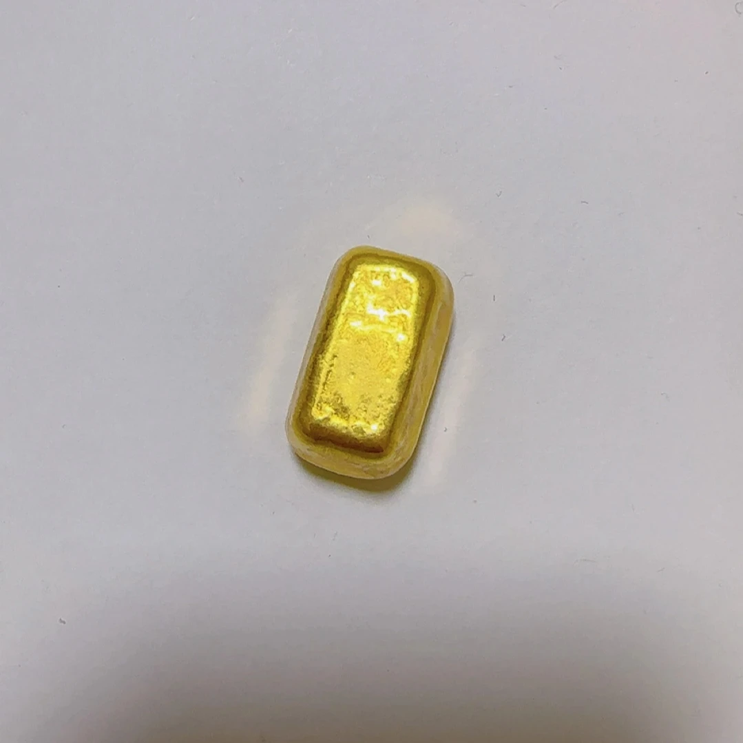 炉内提纯金灿灿实心小方砖