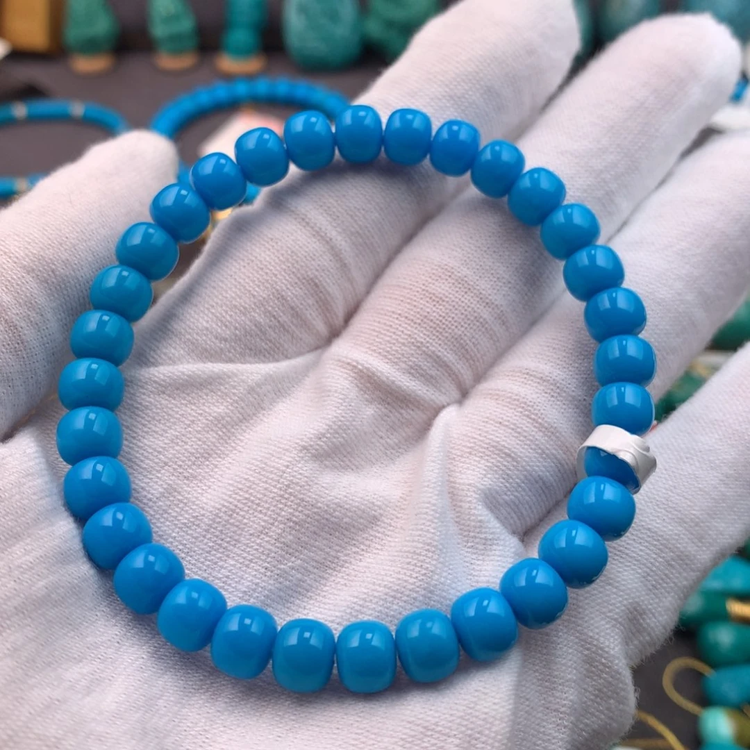 绿松石未镶嵌绿松石7.1mm