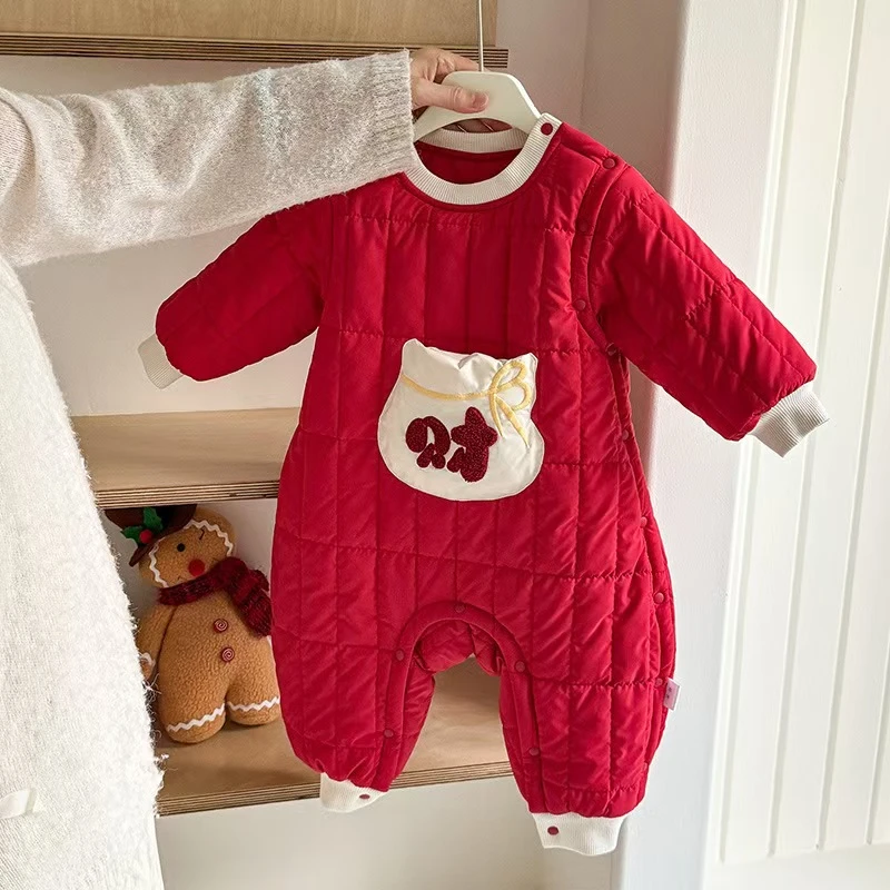 幼羽加厚连体棉服