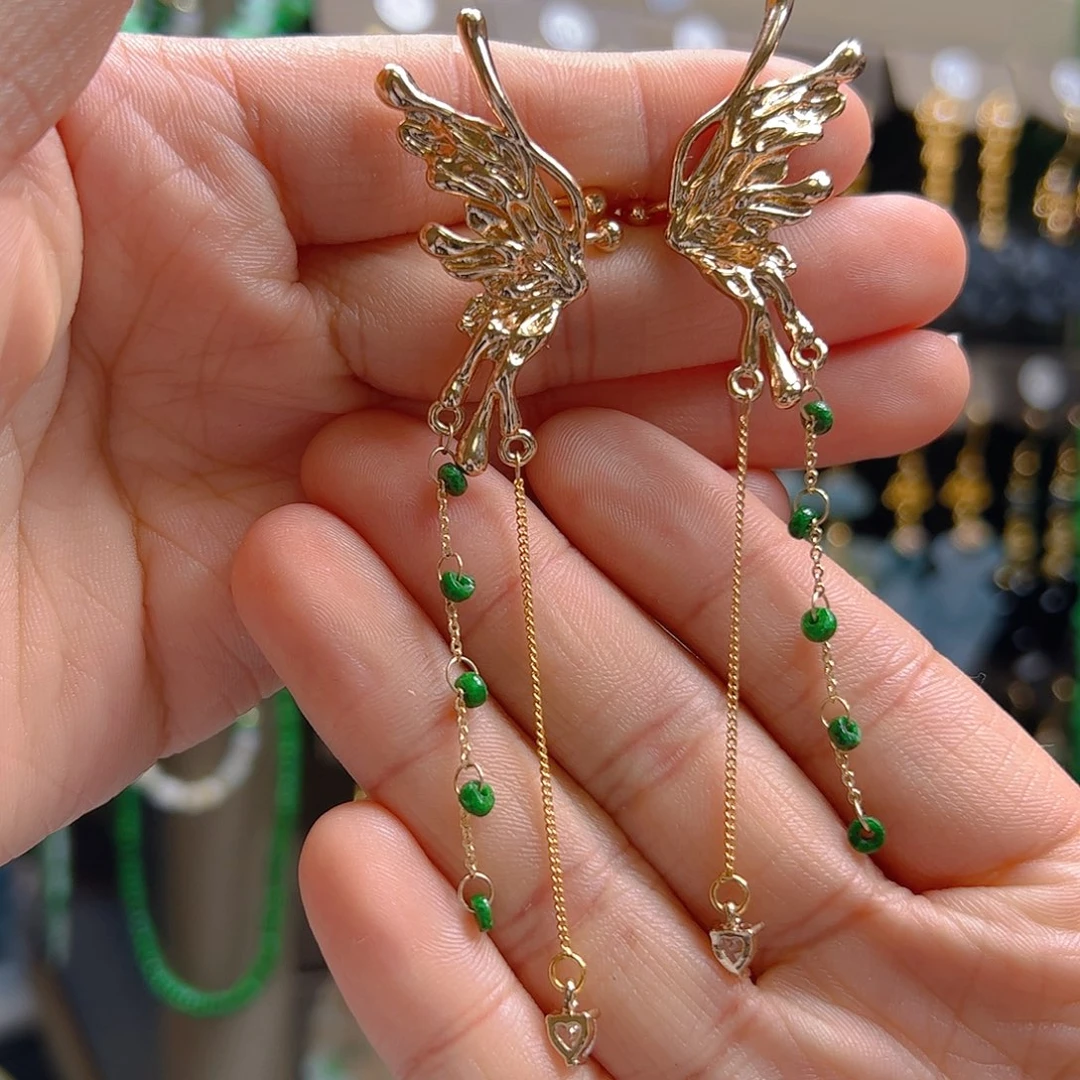 未镶嵌翡翠耳饰翡翠