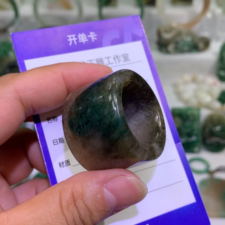 【闪购商品】独山玉未镶嵌扳指22.3内径