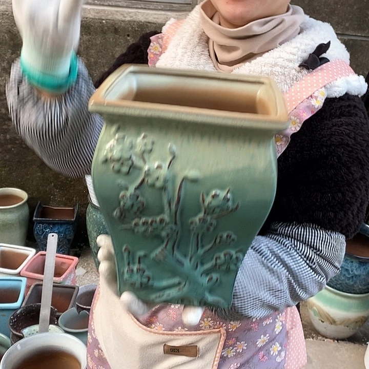 紫砂花盆正品口20高24