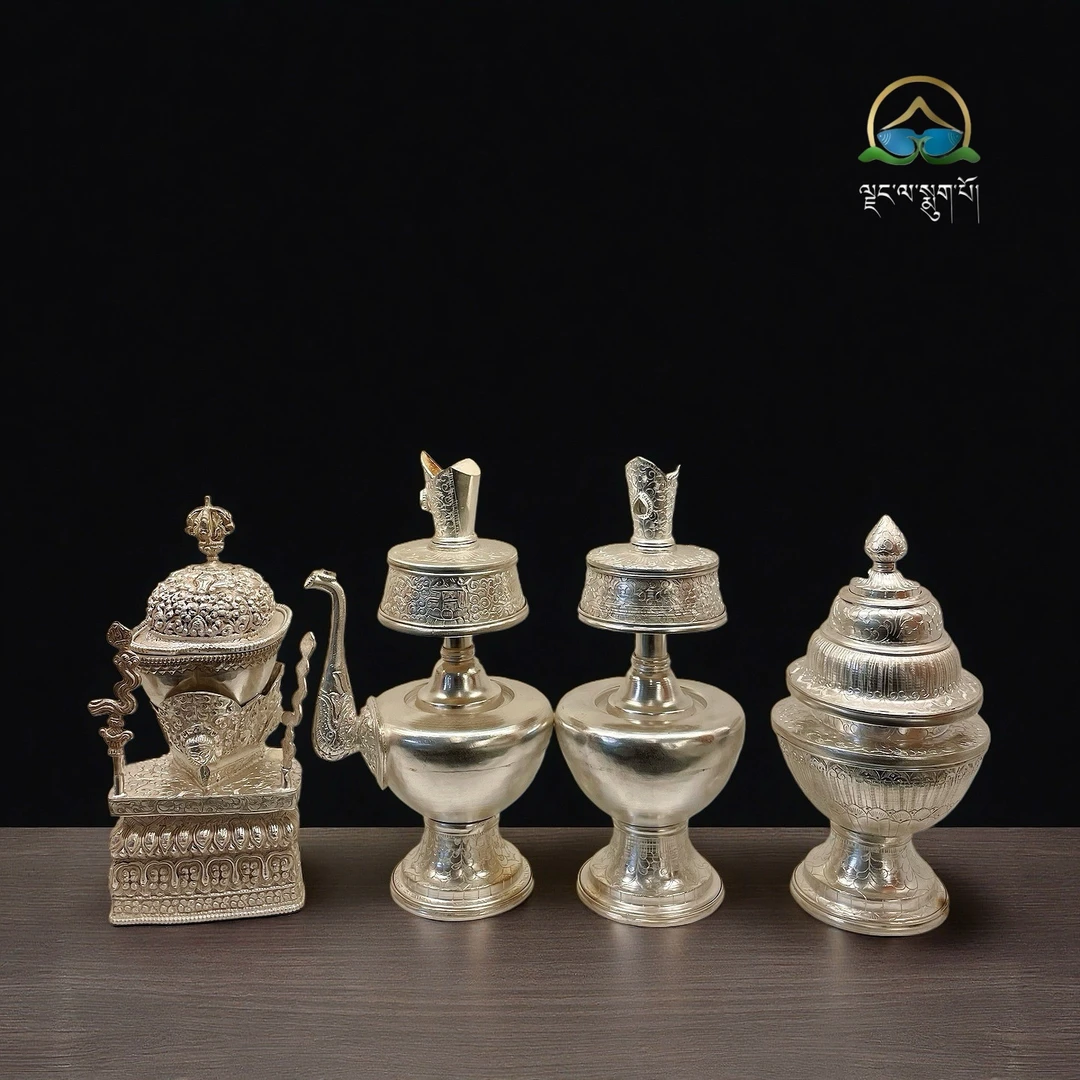 小号四件套藏传供奉雕花款家用工艺手工