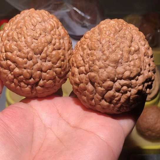 文玩核桃把件脑纹金刚菩提
