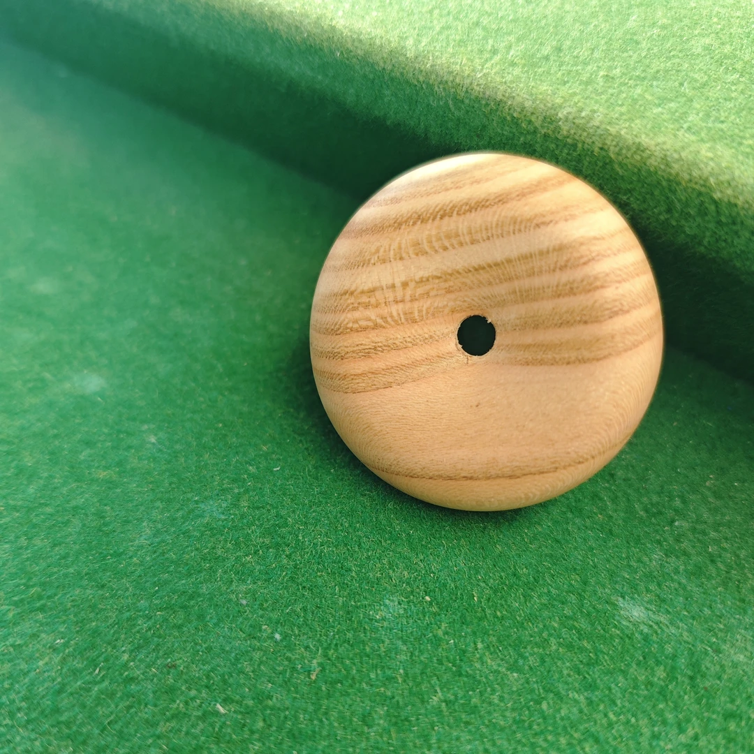 野生桃木平安扣手工雕刻