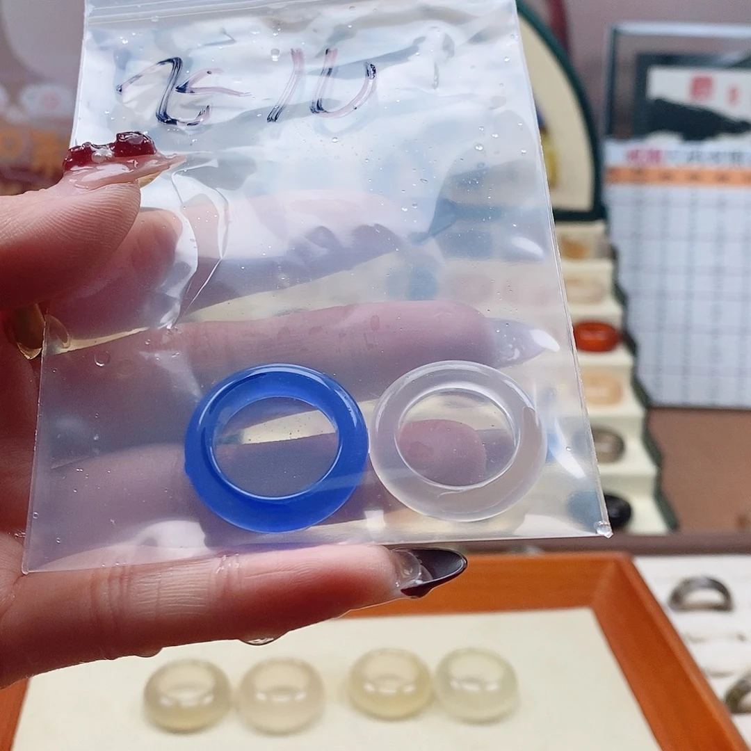 玛瑙/玉髓戒指未镶嵌飞****
