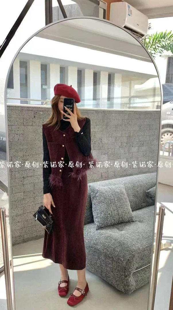 【肉总】欧货定制开叉半身裙（后松紧）