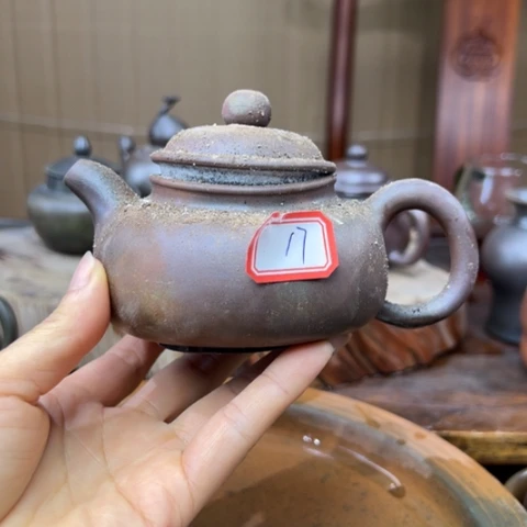 刀***雨戬谷龙窑坭兴陶柴烧壶17