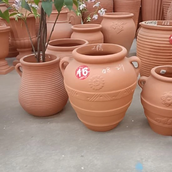 c***a瑕捡漏红陶透气吸水性花盆吸水性