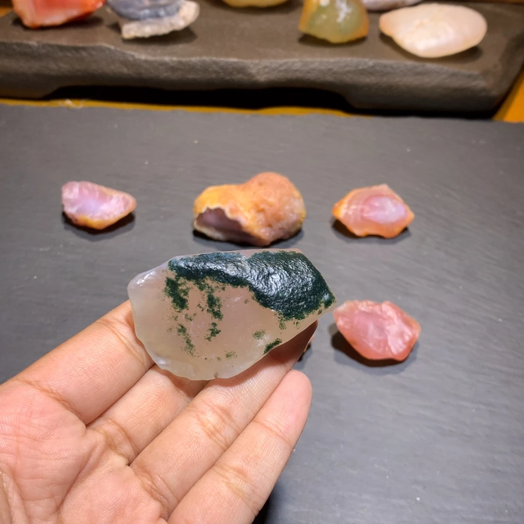 玛瑙/玉髓未镶嵌项链