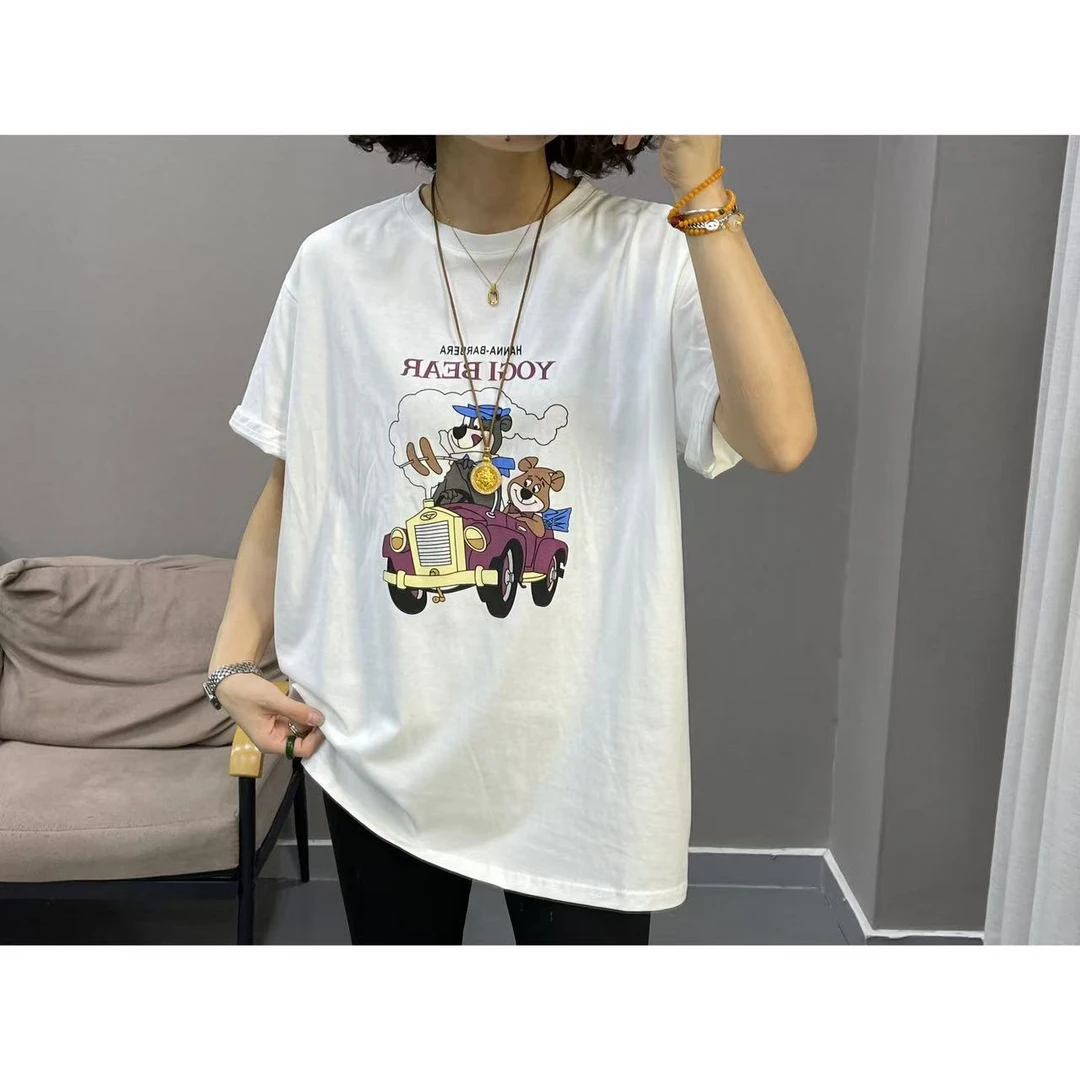 卡通汽车小熊T恤