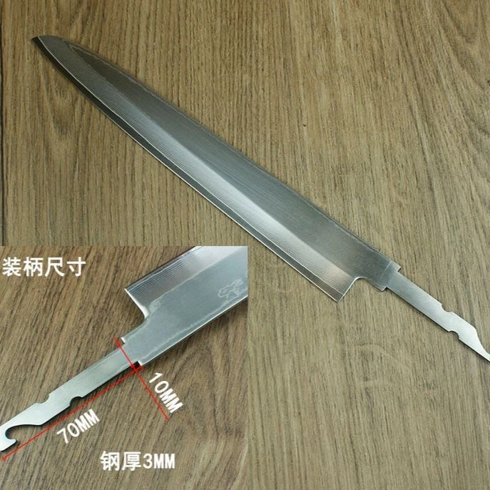 日式大马士革柳刃切西瓜鱼生专用刀超锋利耐切度久切菜切片肉