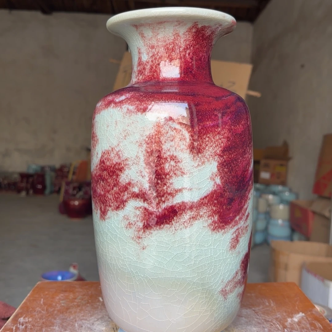 摆件陶郑家钧窑摆件微瑕