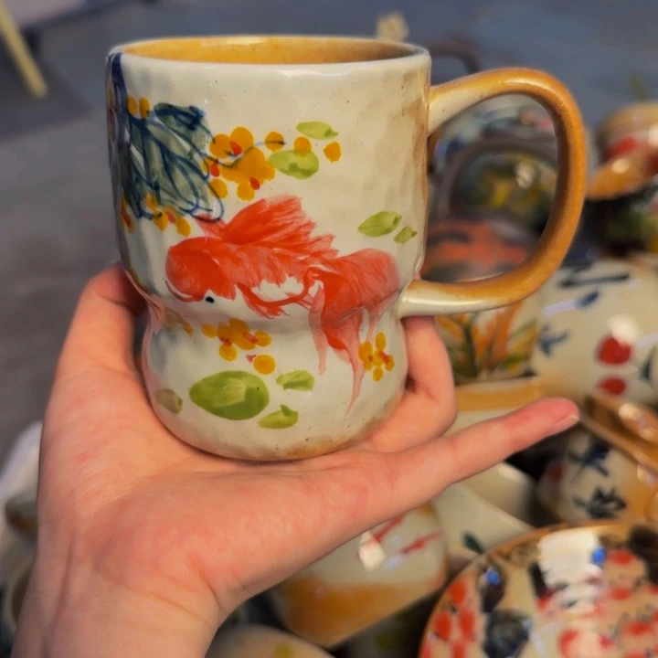 瓷片景德镇陶瓷手工手绘
