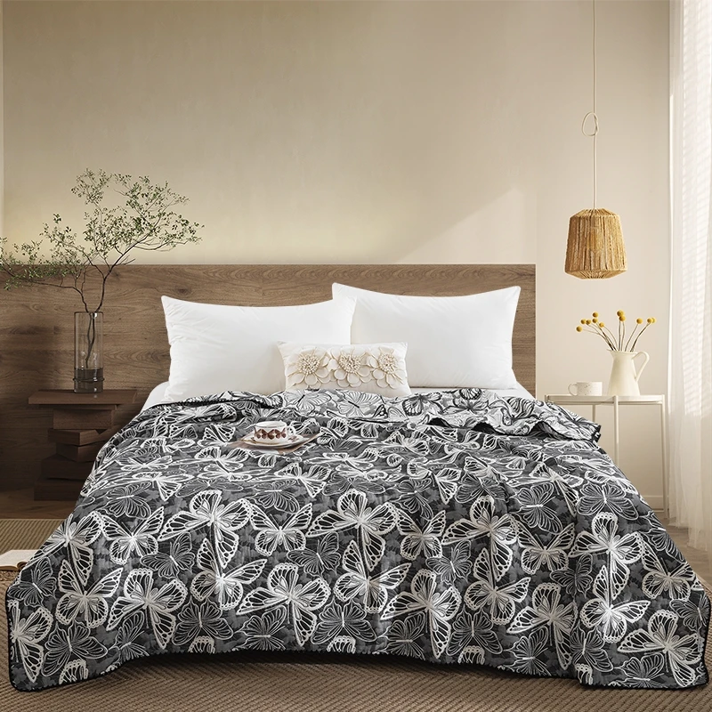 【稳德-三层纱花边床盖】新品高定全棉A类母婴级三层纱床品